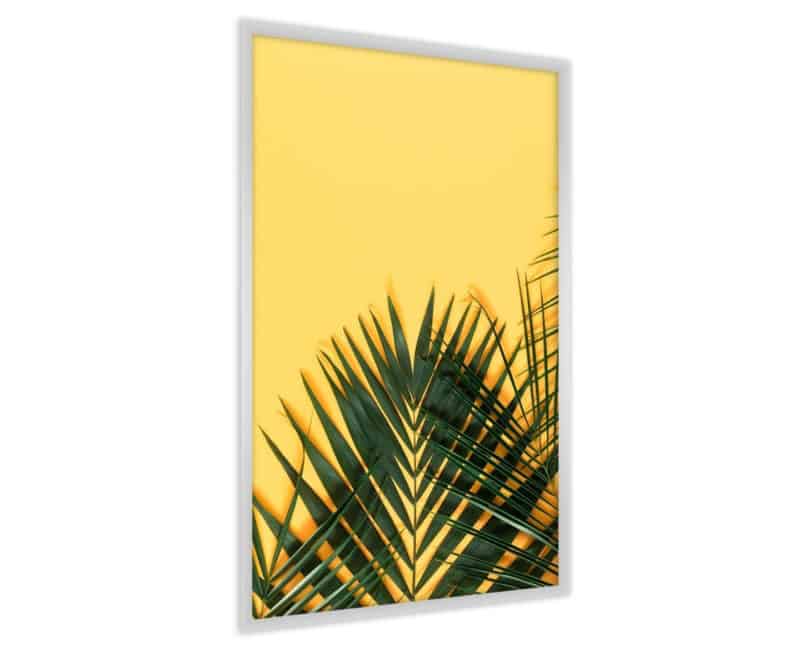 Plakat Liście Palmy Na Żółtym Tle